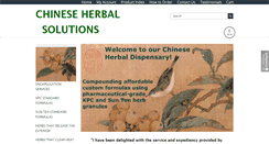 Desktop Screenshot of chineseherbalsolutions.com