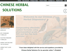 Tablet Screenshot of chineseherbalsolutions.com